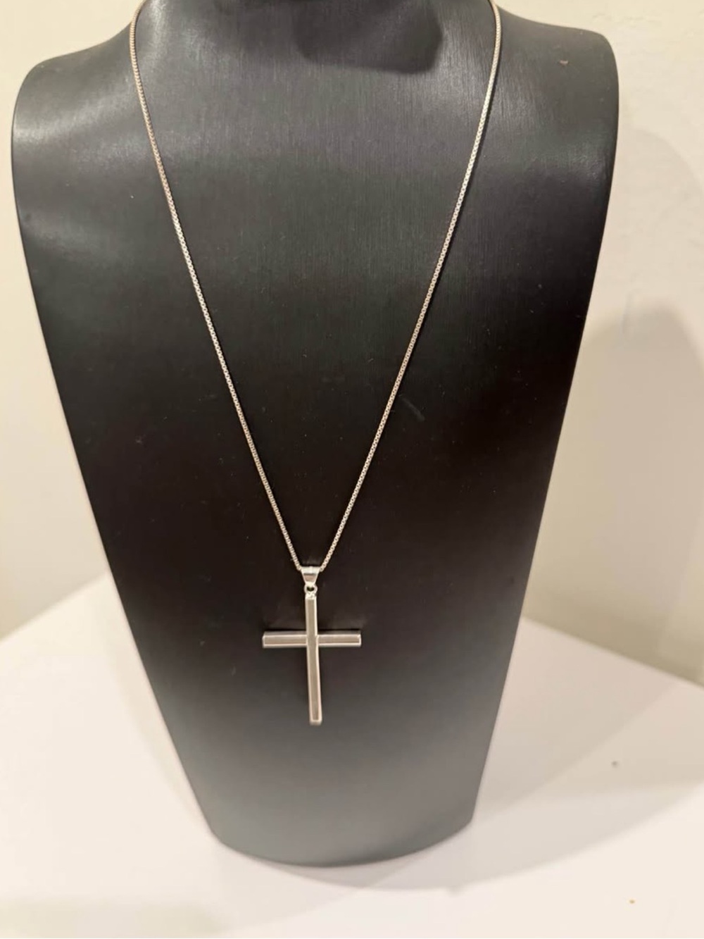 Classic Sterling Silver Cross Pendant Necklace - Women Jewelry